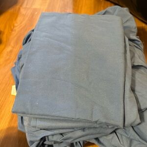 Solid blue full size sheet set